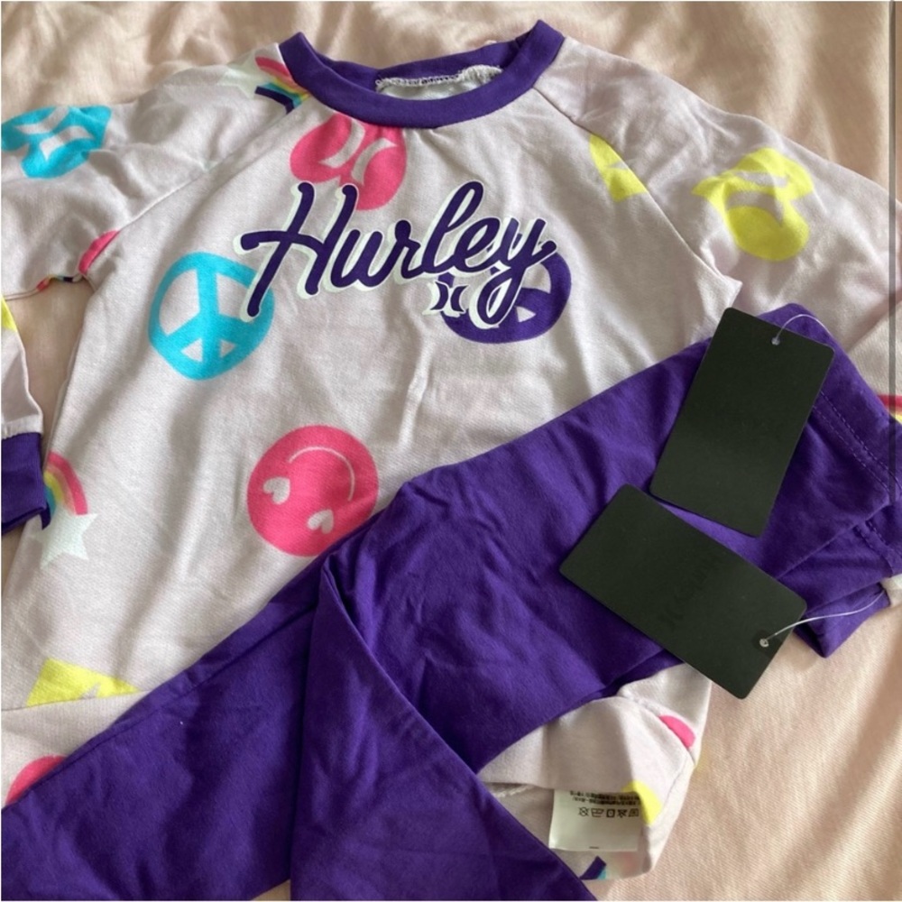Hurley Warm set cute purple colors 6248 - Picture 3 of 4